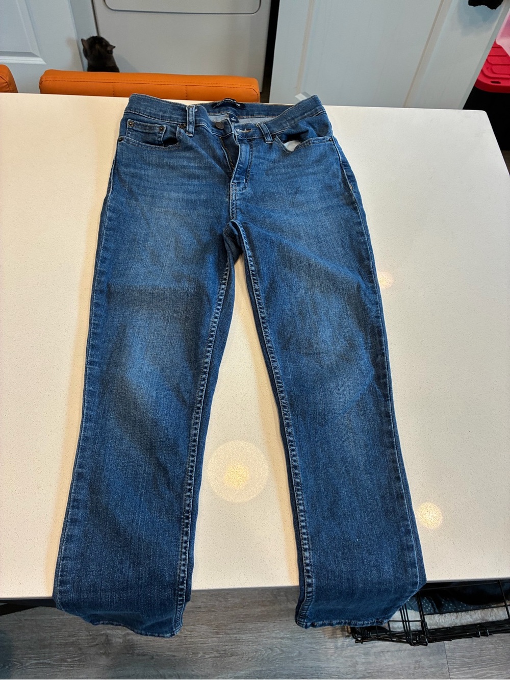 Calvin Klein Jeans Women’s Mid Rise Skinny Slim Fit Medium Wash Blue Denim